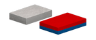 Ímanes de SmCo - blocos magnetizados perpendicular a superfície