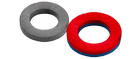 Ímanes de ferrite - anéis circulares magnetizaçao Axial paralelo ao eixo