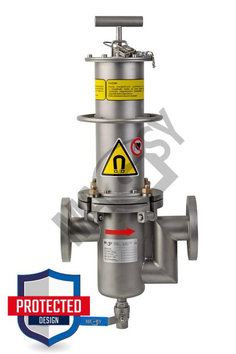 Separador magnético para misturas líquidas DN 50 – novo modelo UP Separador magnético para misturas líquidas DN 50 – novo modelo UP