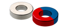 Ímanes de NdFeB - anéis circulares direcção de magnetização diametral perpendicular ao eixo